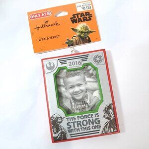 Hallmark Star Wars Christmas Ornament Picture photo Frame Force is Strong 2016